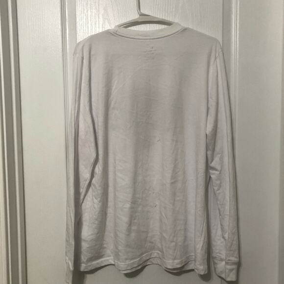 Nike‎ Dri-Fit Men's Tee Shirt Size Large White Graphic Print Long Sleeve NEW - Picture 6 of 15